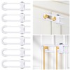 6 Packs Sliding Cabinet Locks, Modacraft Baby Proofing U-Shaped Child