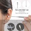8 Pcs Ear Wax Removal Kit, Curved Tip Tweezer, Ear