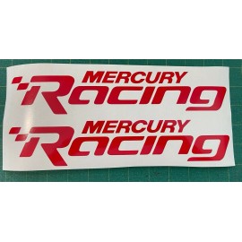 MercuryRace Mercury Racing 2014 NEW RED Sticker Race Boat Outboard DECAL YOU GET 2