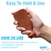 YNR Natural Clay Foot Scrubber, 2-in-1 Feet Scrubber for Hard