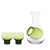 Hinomaru Collection Japanese Cold Sake Glass Decanter Bottle with Ice