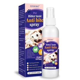 SINROBO No Chew Spray for Dogs, Bitter Apple Spray for Dogs to Stop Chewing, Indoor/Outdoor Deterrent Training Corrector for Furniture Protection, Anti Marking, Anti-Scratch