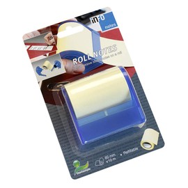 Roll Notes Sticky Note Dispenser with 2 Integrated Tear Off Edges Roll 60 x 10000 mm Pastel Yellow