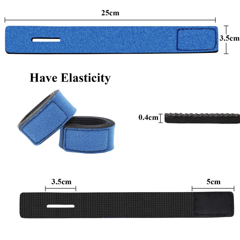 PHINGEER Fishing Rod Straps 4pcs Magic Bait Strap, Spinning Rod