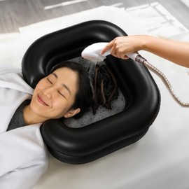 Shampoo bed, hair wash, portable bathing aid, nursing care, 2 colors, elderly hospitalization preparations Hospitalization supplies silver