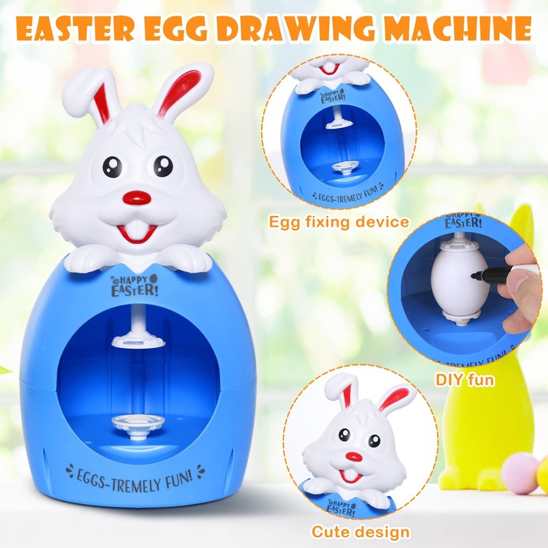 Joyesplay Easter Egg Decoration Set, Easter Eggs for Painting with