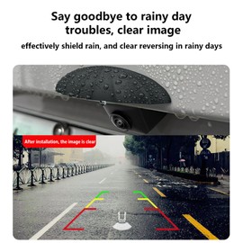 Car Camera Rain Cover - Rear View Camera Protection - Easy Installation Protector Guard for Rainy Weather Daily Driving, Highway Parking Safety