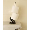 Homezone® Animal Themed Decorative Toilet Roll Holders Cat Free Standing