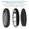 Compatible with Nissan Key Fob Cover with Leather Keychain Soft