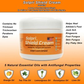 Solpri Escudo Antimicótica Crema Para El Pie De Atleta, Prur