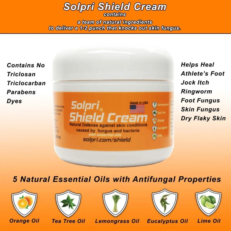 Solpri Escudo Antimicótica Crema Para El Pie De Atleta, Prur