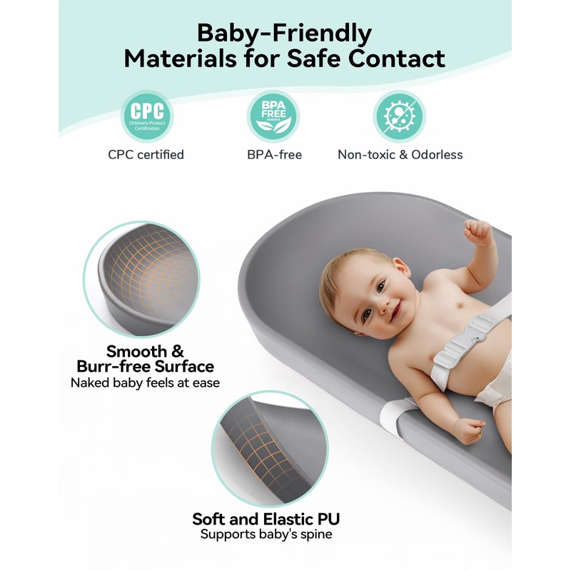 COMOMY Baby Changing Pad for Dresser - Wipeable Changing Pad