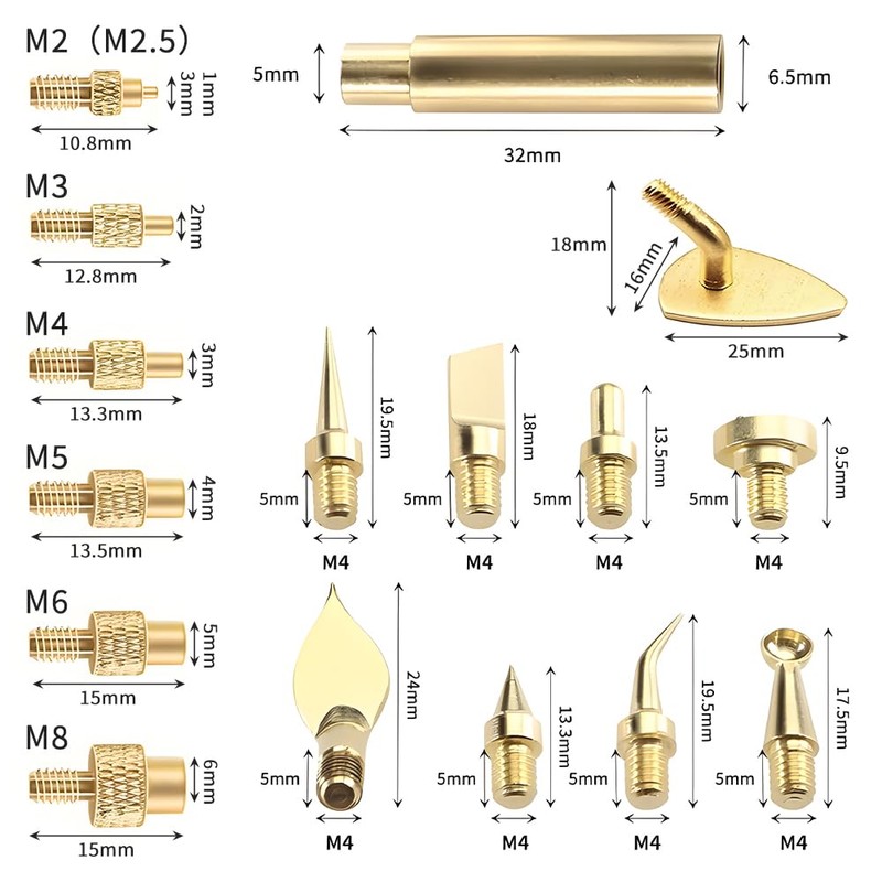 BAUSATZ 90W Digital Soldering Iron Kit, Internal Heating Soldering Iron,