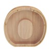 Letter Shaped Piggy Bank Wooden Transparent Panel Portable O Shaped