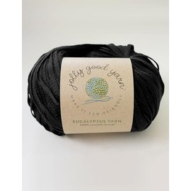 Eco-Friendly 100% Eucalyptus Wool/Yarn, Silky Smooth & Sustainable Lyocell (100g) (Heavitree Black)