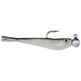 Berkley PowerBait Power Minnow Fishing Bait, Black Shad, 2in | 5cm, Irresistible Scent & Flavor, Realistic Action, Split Tail Design, Ideal for Bass, Walleye, Trout, Panfish Species and More