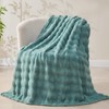 NEWCOSPLAY Throw Blanket for Couch Light Teal Super Soft Flannel