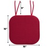 Sweet Home Collection Chair Cushion Memory Foam Pads with Ties