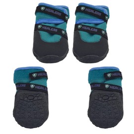Healers Urban Walkers III Dog Boots for Paw Protection with Non-Slip Sole, Reflective Pet Booties, 4-Pack, Small
