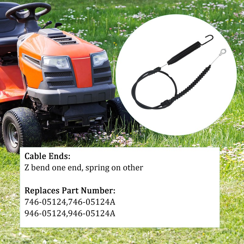 caqeaus 946-05124A Deck Engagement Cable Fit for Craftsman Cub Cadet,