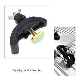 VGOL 6 x CNC Arcuate Press Plate Clamps Engraving Machine T Track Hold Clamps Fixing Plate Milling Woodworking Accessories for Milling Machine