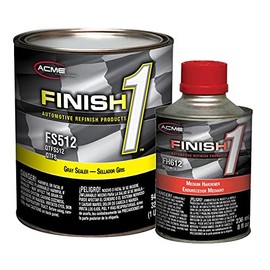 acme Sherwin-Williams Finish 1 4.1 VOC Gray Enamel Sealer Undercoat Medium Quart Kit