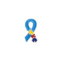 LPYO Autism Awareness Lapel Pin for Women Enamel Multi Color Autism Puzzle Piece Brooches Pins Pins Autism Awareness Accessories for Clothing, Shirts and Jackets (tie)