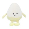 Gisela Graham Easter Egg Plush Decoration, Yellow Striped Fabric Shelf