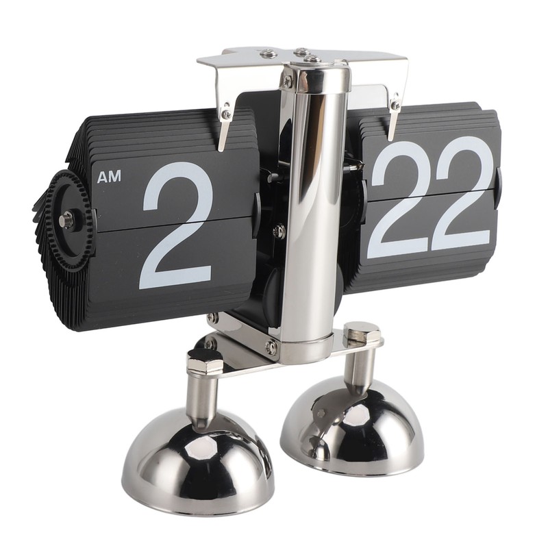 Retro Digital Flip Down Clock Flip Desk Clock Mechanical Battery