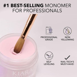 KIARA SKY Kiara Sky EMA Monomer - Professional Acrylic Nail Liquid, 16 Fl Oz