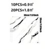 10pcs Marble Peel and Stick Waterproof Shower Wall Panels, Peel