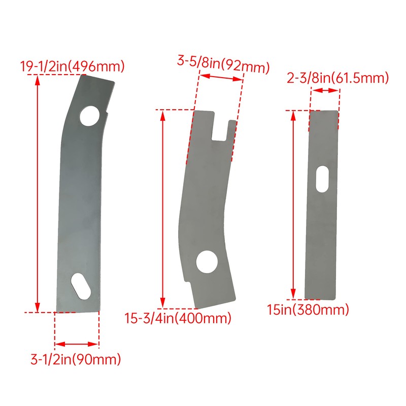 ECOTRIC 6 pc Frame Repair Rusted Shackle Weld Plates Compatible
