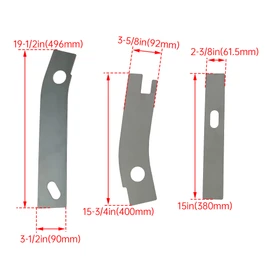ECOTRIC 6 pc Frame Repair Rusted Shackle Weld Plates Compatible with 1986-1995 Jeep Wrangler YJ Rear