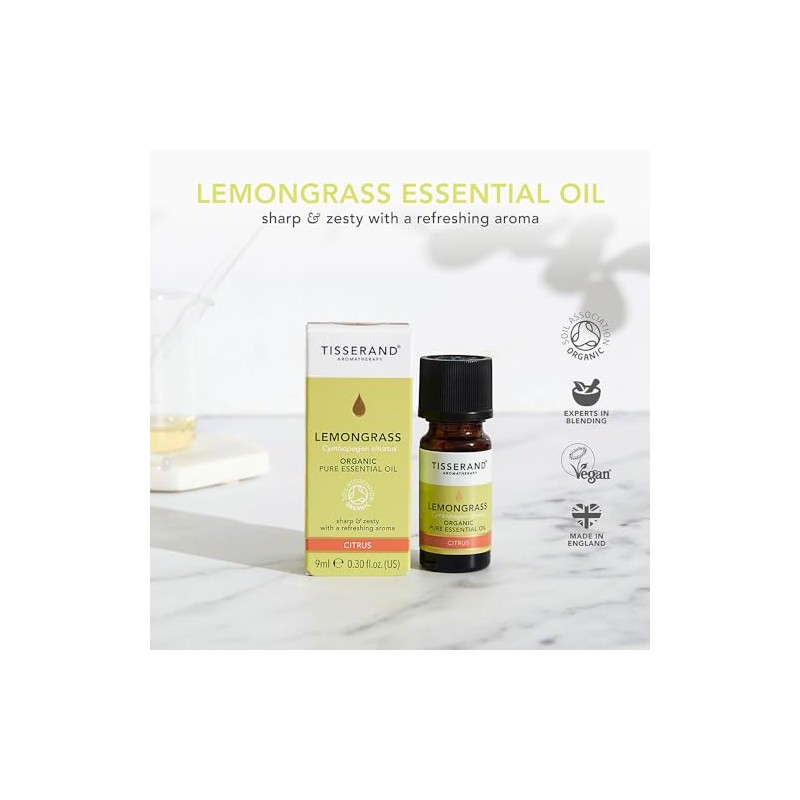 Tisserand Aromatherapy Tisserand Lemongrass Organic Essential Oil - 9ml