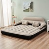 Outraveler King Size Air Mattress Inflatable Bed with Headboard and