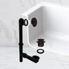 Westbrass Y593144-12 14" Black Tubular Bath Waste & Overflow Assembly