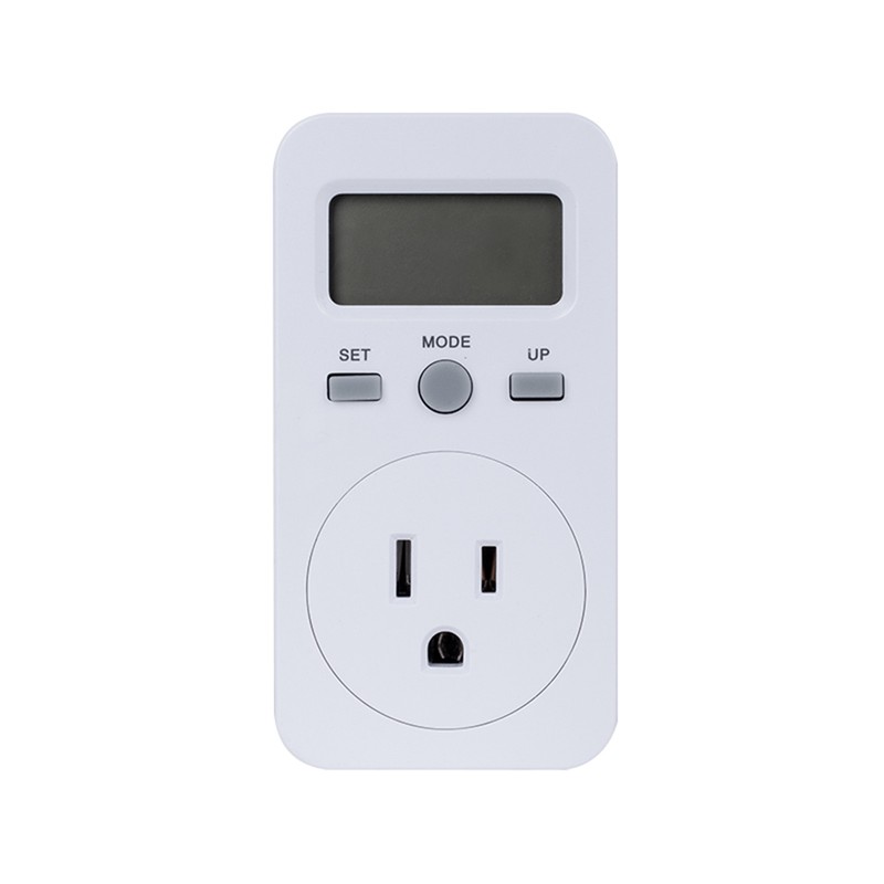 LCD Display Electricity Usage Power Meter Socket Energy Wattage KWH