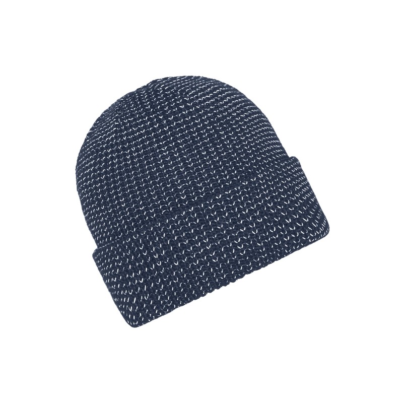 myrtle beach Reflective Winter Beanie Navy, navy