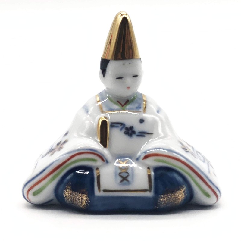 Yakushi Kiln Peach Festival Hinamatsuri Doll Dyed Nishiki Tekoro, Hinamatsuri