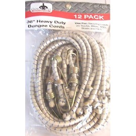 12 Goliath Industrial 36" Bungee Cords Heavy Duty Tie Down Straps BC1236 Shock