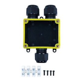 ZONADAH Pack of 2 3-Way Y-Type IP68 Waterproof Electrical Cable Wire Connector Junction Box 450V 41A 4M Depth 9-12 mm Outdoor Garden Lighting Wiring