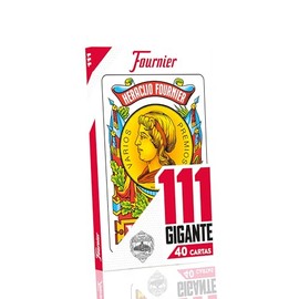 Fournier #111 Large Deck of 40 Giant Cards - Red (F21597)