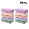 FOMIYES 10pcs Soft Makeup Remover Cloth Fast Drying Washcloth Micro-fiber