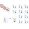 10 Pairs Hidden Sew Magnetic Snap,PVC Hidden Purse Closure Buckle,