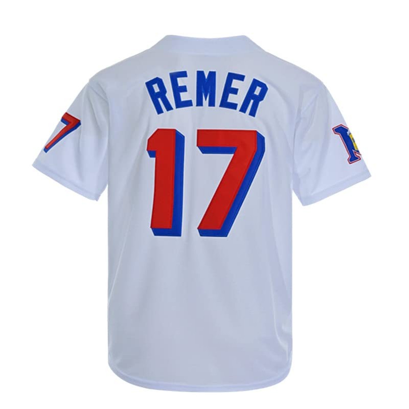 Rainbow Hawk Men's #17 Doug Remer Jersey Beers Movie Baseball