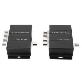 4 Channel Video Multiplexer Interference Resistant 4 HD Video to Coaxial Cable Multiplexer Transmitter and Receiver 400M
