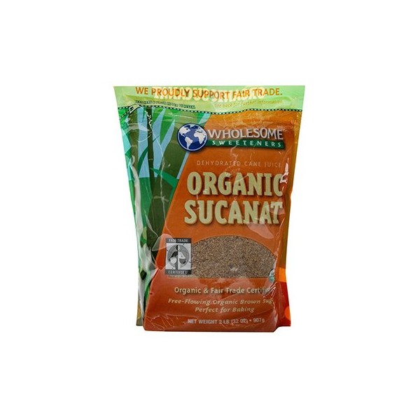 Wholesome Sweeteners Sucanat 2 #, Og, 2-Pound (Pack of 3)