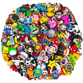 ZCWWWQ Lot of 30,50,100 Cartoon Random Shoe Charms and pins - Gifts for Boys Girls Kids Women- PVC Waterproof plastic (30)