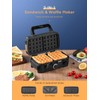 HOUSNAT Sandwich Maker, 3 in 1 Waffle Maker with Removable