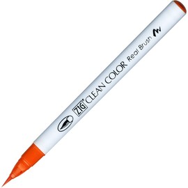 Zig Clean Color Real Brush Marker Pen 070 Orange